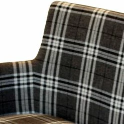 100x90x52 Retro Esszimmerbank In Kariert - Rave -Wohnen.de Vertrieb 100x90x52 retro esszimmerbank in kariert mit rueckenlehne armlehnen rave 04