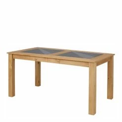 Wohnen.de Vertrieb -Wohnen.de Vertrieb ausgefallener esstisch aus holz mit glas in schwarz 2 groessen im shop finnja f