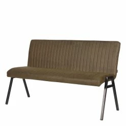 Wohnen.de Vertrieb -Wohnen.de Vertrieb esszimmer bank mit lehne in oliv gruen microfaser und schwarz metall sorellas f