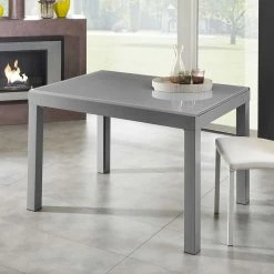 Wohnen.de Vertrieb 13 Esszimmertisch In Grau Florian Ausziehbar Von 120cm Auf 350cm