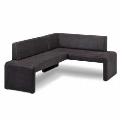 Microfaser Polstereckbank In Anthrazit - Daricca -Wohnen.de Vertrieb microfaser polstereckbank in anthrazit mit wangengestell daricca 02