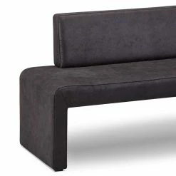 Microfaser Polstereckbank In Anthrazit - Daricca -Wohnen.de Vertrieb microfaser polstereckbank in anthrazit mit wangengestell daricca 03