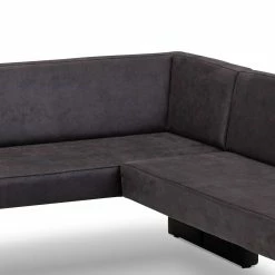 Microfaser Polstereckbank In Anthrazit - Daricca -Wohnen.de Vertrieb microfaser polstereckbank in anthrazit mit wangengestell daricca 04